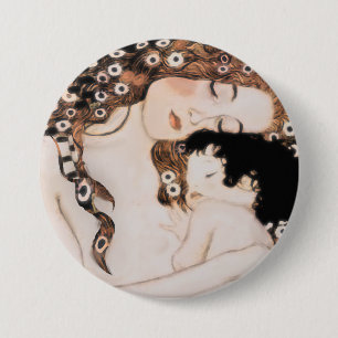 Mother and Child Gustav Klimt 7.5 Cm Round Badge