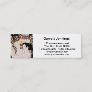 Mother and Child Gustav Klimt Mini Business Card