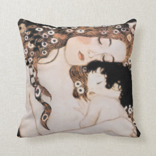 Mother and Child Gustave Klimt Cushion