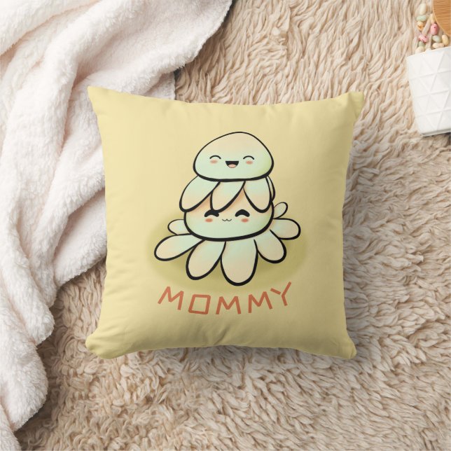 mother and child kawaii octopus  cushion (Blanket)