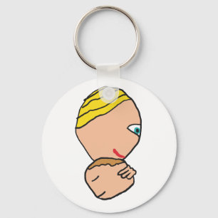 Mother and Child Key Ring