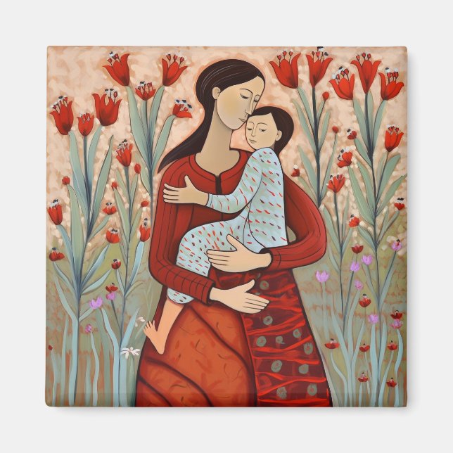 Mother and Child Magnet (Front)