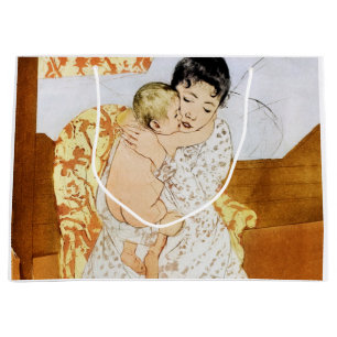 Mother and Child, Mary Cassatt Large Gift Bag
