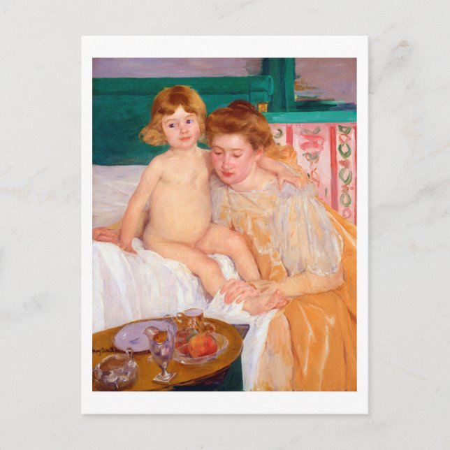 Mother and Child, Mary Cassatt Postcard (Front)