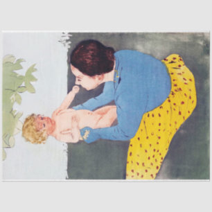 Mother and Child, Mary Cassatt Tissue Paper