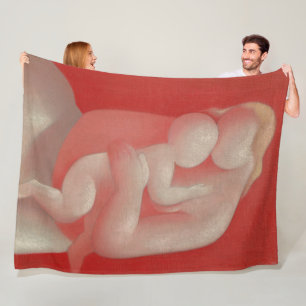 Mother and Child- Mikuláš Galanda Poster Fleece Blanket