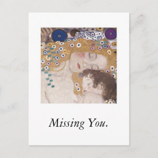 Mother and Child, Missing You. Postcard