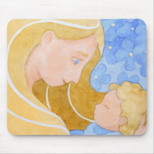 Mother and Child Mother's Day Mouse Pad