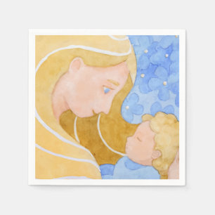 Mother and Child Mother's Day Napkin