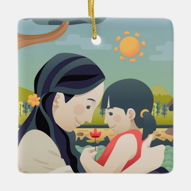 Mother and  Child Mother's Day | Ornament (Front)
