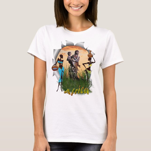 Mother and child of Africa T-Shirt (Front)