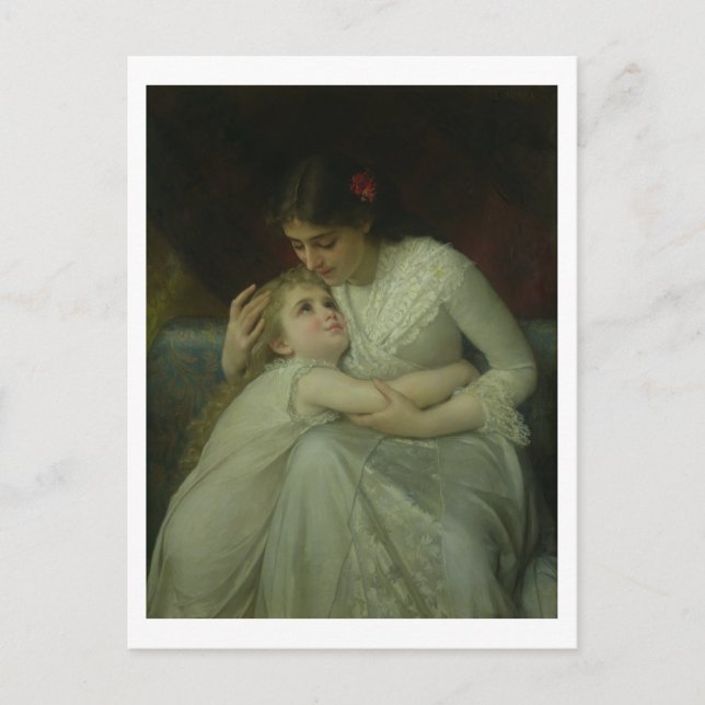 Mother and Child (oil on canvas) Postcard (Front)