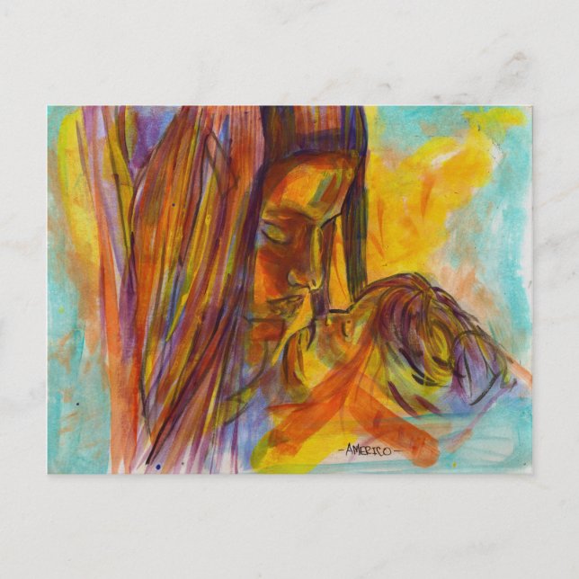 mother and child postcard (Front)