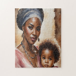 Mother and Child Serenity  Jigsaw Puzzle