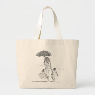 Mother and Child Sri Lanka Large Tote Bag