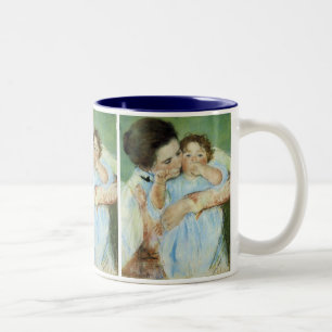 Mother and Child Two-Tone Coffee Mug