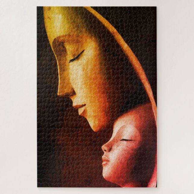 Mother and Child Wall Art Jigsaw Puzzle (Vertical)