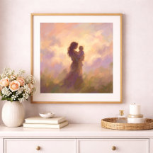 Mother and Child Wall Art Poster