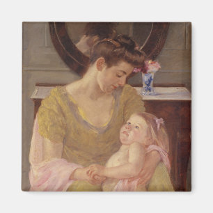 Mother and Child with a Rose Scarf 1908 Magnet
