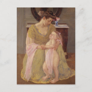 Mother and Child with a Rose Scarf 1908 Postcard