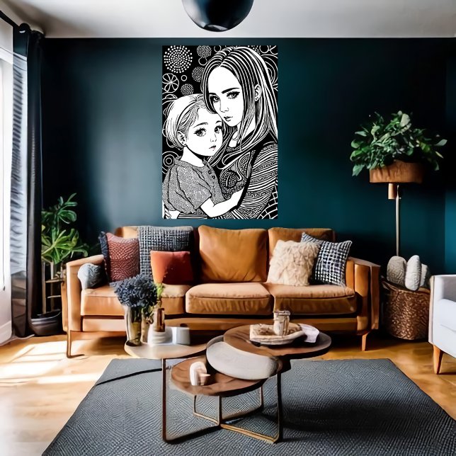 Mother and daughter | AI Art Poster (Creator Uploaded)