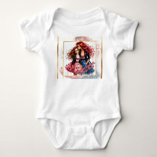 Mother and Daughter Baby Bodysuit