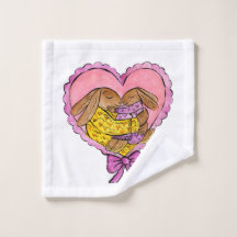 Mother and Daughter Bath Towel Set