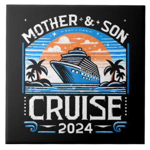 Mother And Daughter Cruise 2024 Ceramic Tile