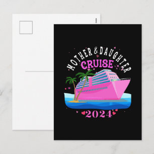 Mother And Daughter Cruise 2024 Holiday Postcard