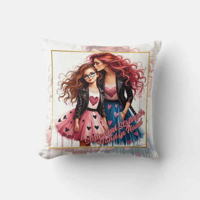 Mother and Daughter Cushion (Front)