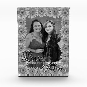 Mother and Daughter Daisy Frame Photo Block