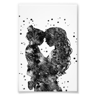 Mother and daughter Gift Idea,Family Birthday Gift Photo Print