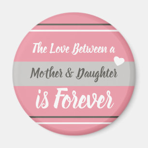 Mother and Daughter pink and grey Magnet