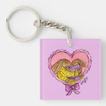 Mother and Daughter Rabbit Party Favours Keychain