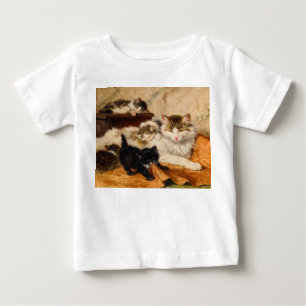 Mother and Her Kittens Baby T-Shirt