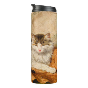 Mother and Her Kittens Thermal Tumbler