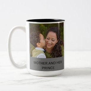 MOTHER AND HER PRINCE Two-Tone COFFEE MUG