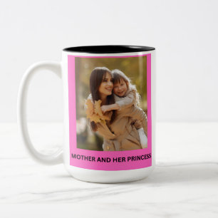 MOTHER AND HER PRINCESS Two-Tone COFFEE MUG