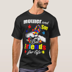 Mother And Son Best Friends For Life Autism Awaren T-Shirt