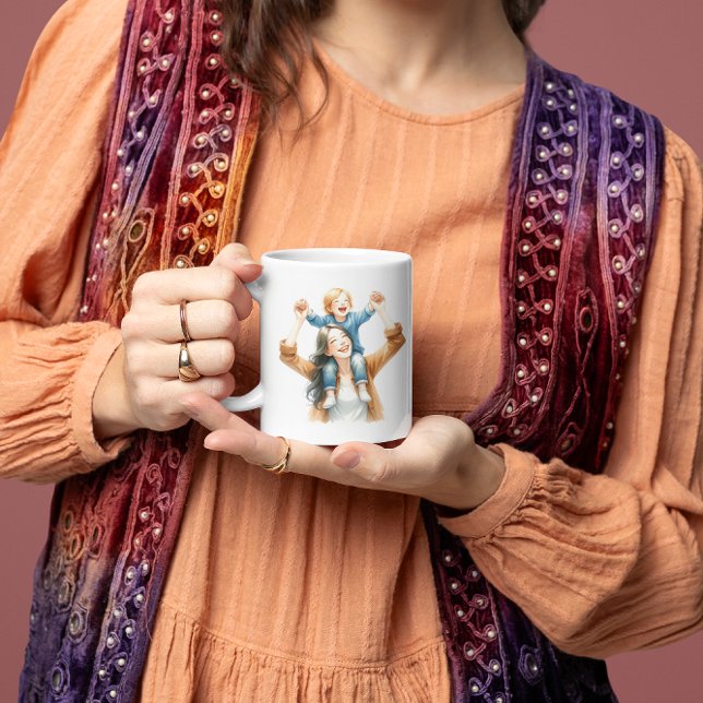 Mother And Son Gift For Mum Coffee Mug (Creator Uploaded)