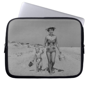 Mother and Son Laptop Sleeve