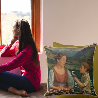 Mother and Son Tranquil Magical Moments Cushion