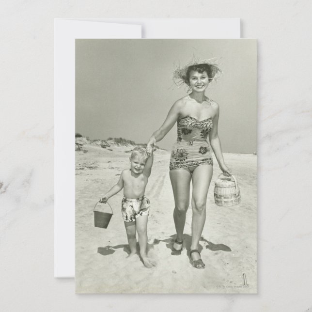 Mother and Son Walking (Front)