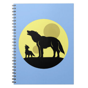 Mother and Wolf Pup Notebook