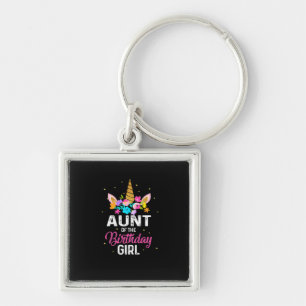Mother Art Aunt Of The Birthday Girl Birthday Key Ring