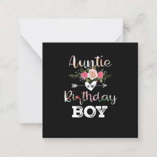 Mother Art Auntie Of A Birthday Boy Card