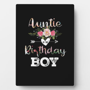 Mother Art Auntie Of A Birthday Boy Plaque