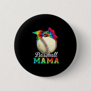 Mother Art Baseball Mama Birthday 6 Cm Round Badge