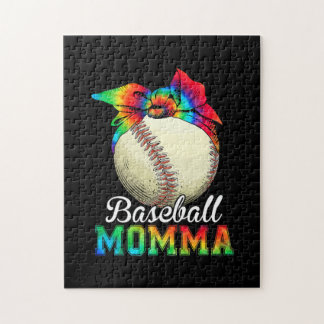 Mother Art Baseball Momma Birthday Jigsaw Puzzle