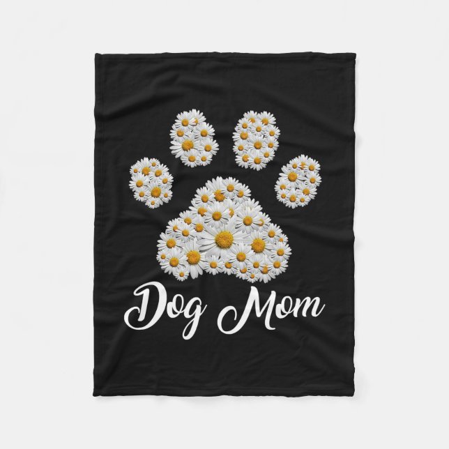 Mother Art Best Dog Mum Ever Birthday Fleece Blanket (Front)